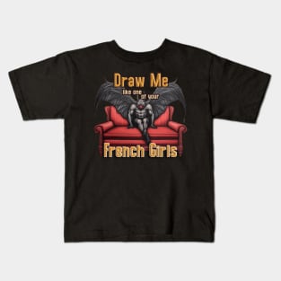 Mothman: Draw Me Like One Your French Girls Kids T-Shirt